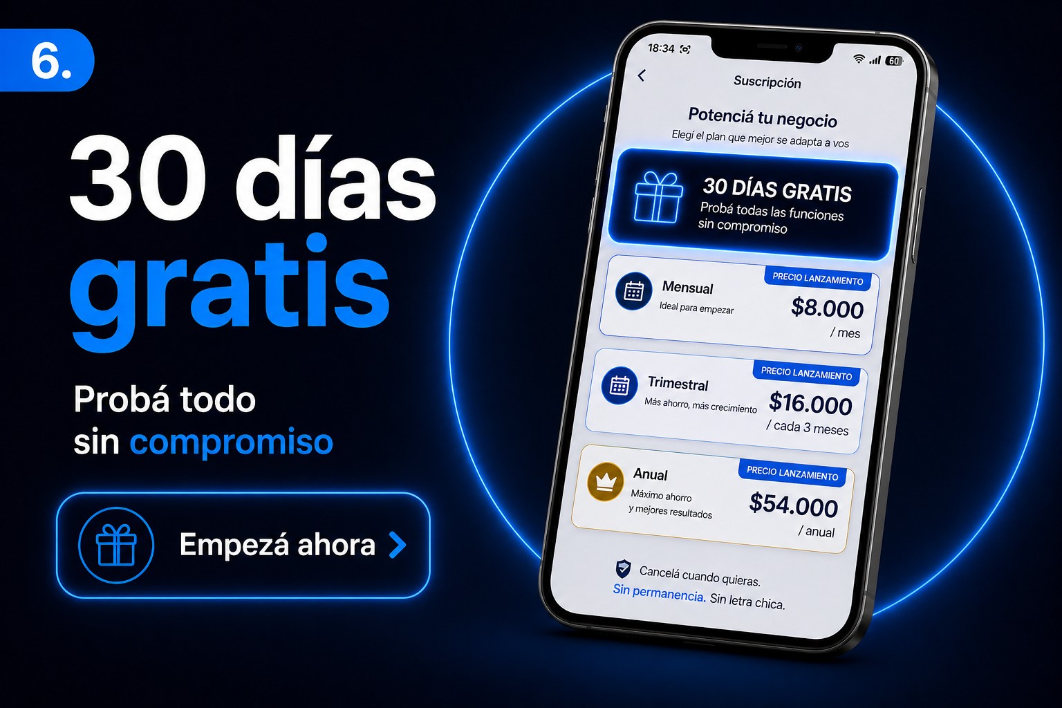 Prueba gratis y planes